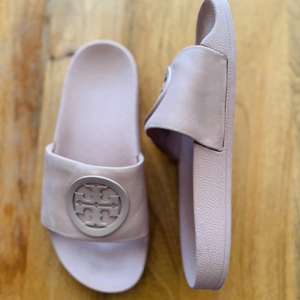 Tory Burch Lina Women Pink Slide Sandals - Size 6 - Picture 5 of 11
